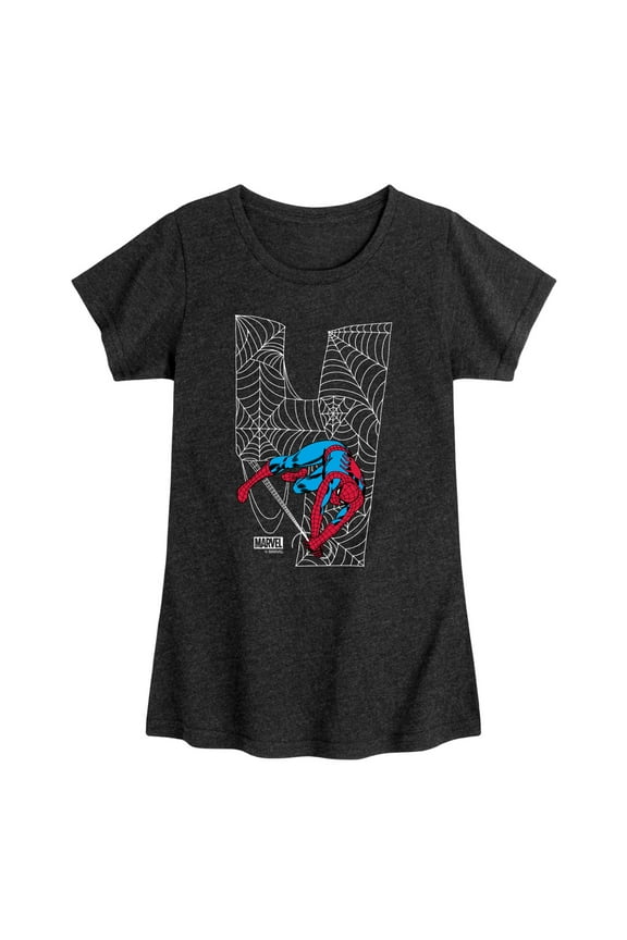 Spider-Man - Spidey 4Th Birthday - Toddler And Youth Girls Fitted Short Sleeve Graphic T-Shirt