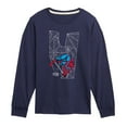 thumbnail image 1 of Marvel Spider-Man - Spidey 4Th Birthday - Toddler And Youth Long Sleeve Graphic T-Shirt, 1 of 5
