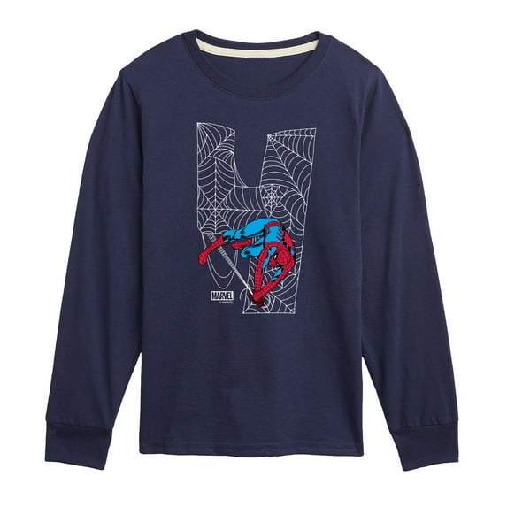 Marvel Spider-Man - Spidey 4Th Birthday - Toddler And Youth Long Sleeve Graphic T-Shirt