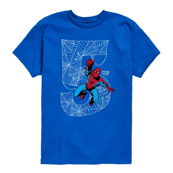 Marvel Spider-Man - Spidey 5Th Birthday - Toddler And Youth Short Sleeve Graphic T-Shirt
