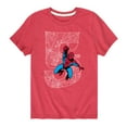 thumbnail image 1 of Marvel Spider-Man - Spidey 5Th Birthday - Toddler And Youth Short Sleeve Graphic T-Shirt, 1 of 5