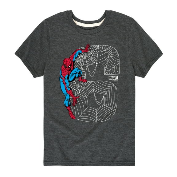 Marvel Spider-Man - Spidey 6Th Birthday - Toddler And Youth Short Sleeve Graphic T-Shirt
