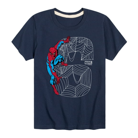 Marvel Spider-Man - Spidey 6Th Birthday - Toddler And Youth Short Sleeve Graphic T-Shirt