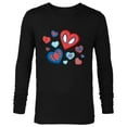 thumbnail image 1 of Marvel Spider-Man Spidey Hearts Valentine's Day - Long Sleeve T-Shirt for Men - Customized-Black, 1 of 5