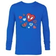 thumbnail image 1 of Marvel Spider-Man Spidey Hearts Valentine's Day - Long Sleeve T-Shirt for Men - Customized-Navy, 1 of 5