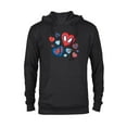 thumbnail image 1 of Marvel Spider-Man Spidey Hearts Valentine's Day - Pullover Hoodie for Adults - Customized-Black, 1 of 5