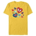 thumbnail image 1 of Marvel Spider-Man Spidey Hearts Valentine's Day - Short Sleeve Blended T-Shirt for Adults - Customized-Yellow, 1 of 5