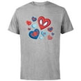 thumbnail image 1 of Marvel Spider-Man Spidey Hearts Valentine's Day - Short Sleeve Cotton T-Shirt for Adults - Customized-Athletic Heather, 1 of 5