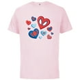 thumbnail image 1 of Marvel Spider-Man Spidey Hearts Valentine's Day - Short Sleeve Cotton T-Shirt for Adults - Customized-Soft Pink, 1 of 5