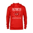 thumbnail image 1 of Marvel Spider-Man Spidey Sweater Holiday - Pullover Hoodie for Adults - Customized-Red, 1 of 5