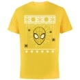 thumbnail image 1 of Marvel Spider-Man Spidey Sweater Holiday - Short Sleeve Cotton T-Shirt for Adults - Customized-Yellow, 1 of 5