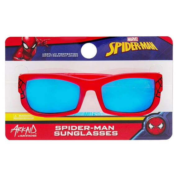 Marvel Spider-Man Sporty Red with Webs Kids Sunglasses - Arkaid by Sunstaches