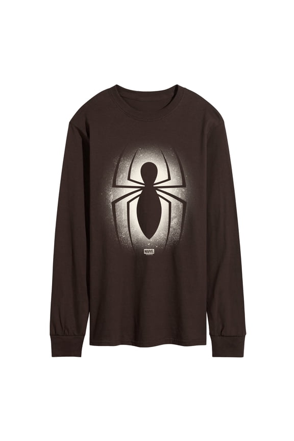 - Spider-Man Spray Paint Logo - Men's Long Sleeve Graphic T-Shirt
