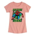 thumbnail image 1 of Marvel Spider-Man - St. Patrick's Day Amazingly Lucky - Girls Fitted Short Sleeve Graphic T-Shirt, 1 of 5