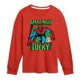 thumbnail image 1 of Marvel Spider-Man - St. Patrick's Day Amazingly Lucky - Toddler And Youth Long Sleeve Graphic T-Shirt, 1 of 5