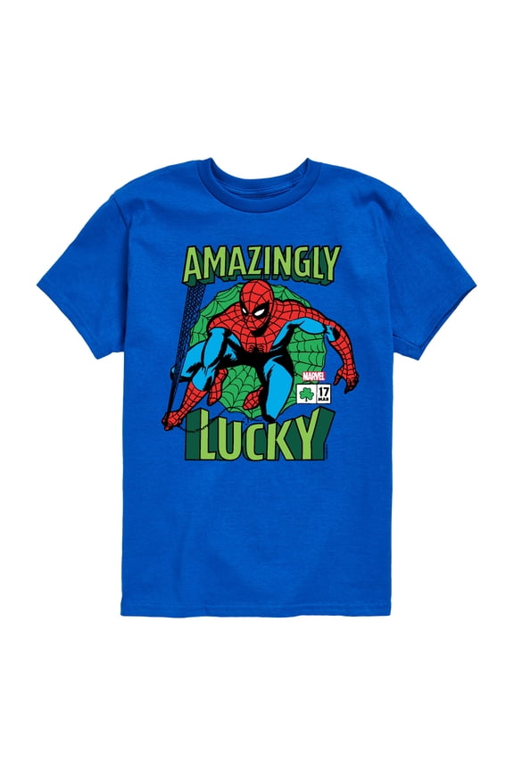 Spider-Man - St. Patrick's Day Amazingly Lucky - Toddler And Youth Short Sleeve Graphic T-Shirt