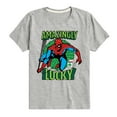 thumbnail image 1 of Marvel Spider-Man - St. Patrick's Day Amazingly Lucky - Toddler And Youth Short Sleeve Graphic T-Shirt, 1 of 5