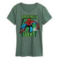 thumbnail image 1 of Marvel Spider-Man - St. Patrick's Day Amazingly Lucky - Women's Short Sleeve Graphic T-Shirt, 1 of 5