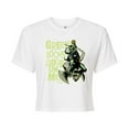 thumbnail image 1 of Marvel Spider-Man - St. Patrick's Day Green Looks Good On Me - Juniors Cropped Graphic T-Shirt, 1 of 4