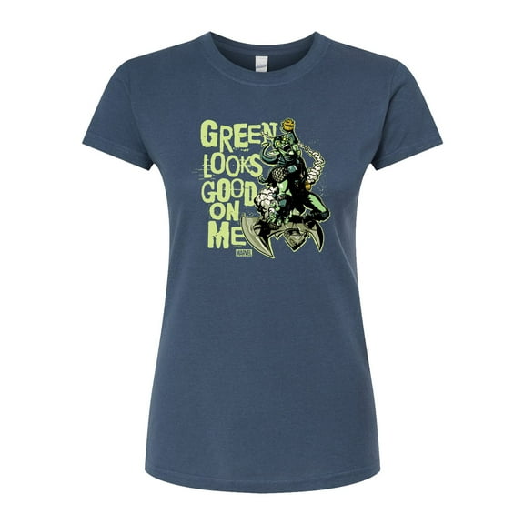 Marvel Spider-Man - St. Patrick's Day Green Looks Good On Me - Juniors Fitted Graphic T-Shirt