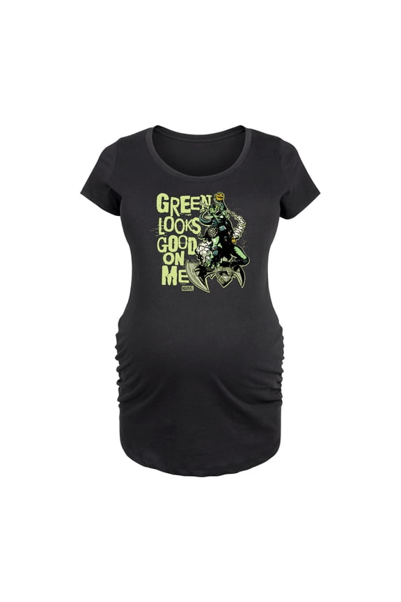 Spider-Man - St. Patrick's Day Green Looks Good On Me - Maternity Scoop Neck Graphic T-Shirt