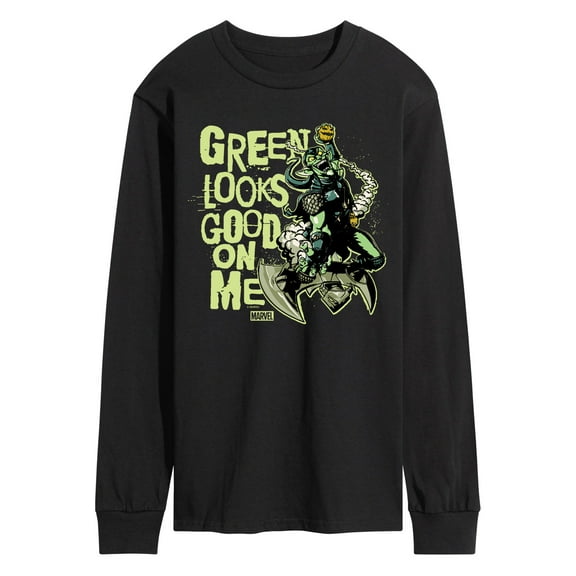 Marvel Spider-Man - St. Patrick's Day Green Looks Good On Me - Men's Long Sleeve Graphic T-Shirt