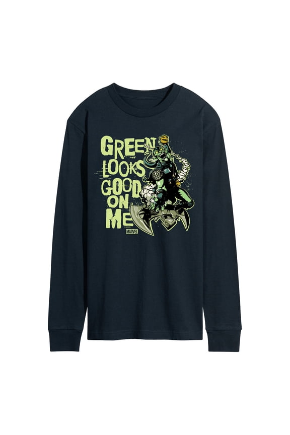 Spider-Man - St. Patrick's Day Green Looks Good On Me - Men's Long Sleeve Graphic T-Shirt