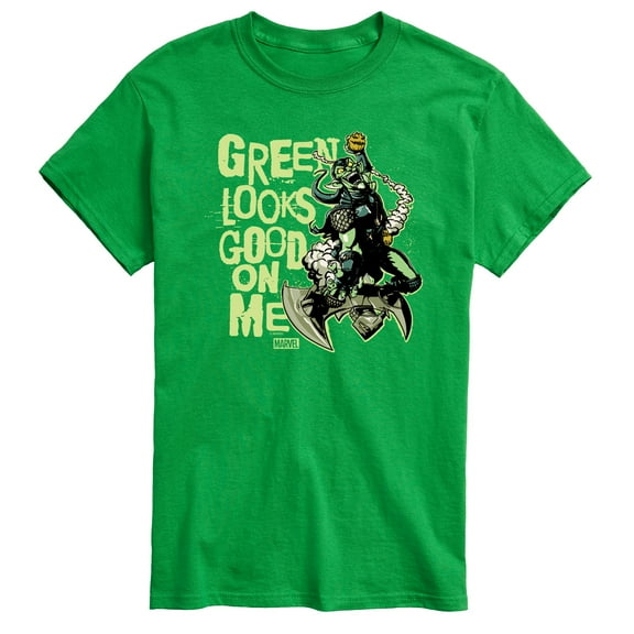 Marvel Spider-Man - St. Patrick's Day Green Looks Good On Me - Men's Short Sleeve Graphic T-Shirt