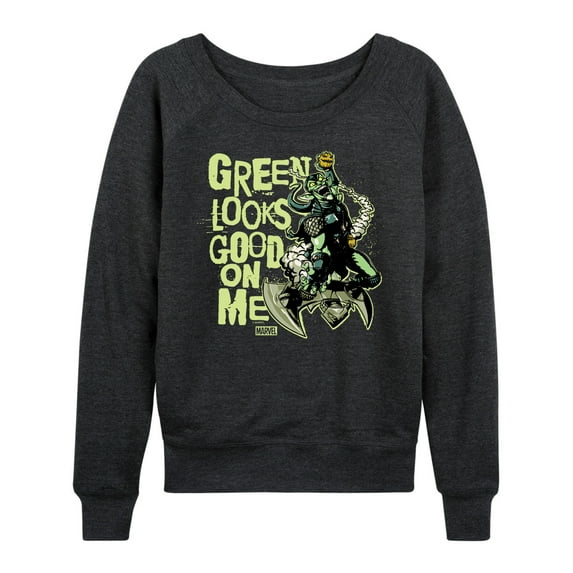 Marvel Spider-Man - St. Patrick's Day Green Looks Good On Me - Women's French Terry Pullover Sweatshirt