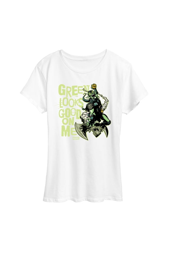Spider-Man - St. Patrick's Day Green Looks Good On Me - Women's Short Sleeve Graphic T-Shirt