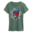 thumbnail image 1 of Marvel Spider-Man - St. Patrick's Day Web Shamrock - Women's Short Sleeve Graphic T-Shirt, 1 of 5