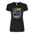 thumbnail image 1 of Marvel Spider-Man - Stickers Style - Juniors Fitted Graphic T-Shirt, 1 of 5
