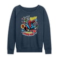 thumbnail image 1 of Marvel Spider-Man - Stickers Style - Ladies French Terry Pullover Long Sleeve Shirt, 1 of 5