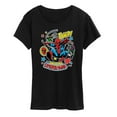 thumbnail image 1 of Marvel Spider-Man - Stickers Style - Ladies Short Sleeve Graphic T-Shirt, 1 of 5