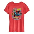 thumbnail image 1 of Marvel Spider-Man - Stickers Style - Ladies Short Sleeve Graphic T-Shirt, 1 of 5