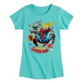 thumbnail image 1 of Marvel Spider-Man - Stickers Style - Toddler And Youth Girls Fitted Short Sleeve Graphic T-Shirt, 1 of 4