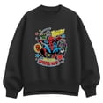 thumbnail image 1 of Marvel - Spider-Man Stickers - Women's Oversized Fleece Crew Sweatshirt, 1 of 4