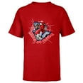 thumbnail image 1 of Marvel Spider-Man Super Hero Graduation Grad Class of 2024 - Short Sleeve T-Shirt for Kids - Customized-Red, 1 of 5