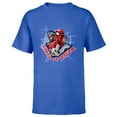 thumbnail image 1 of Marvel Spider-Man Super Hero Graduation Grad Class of 2024 - Short Sleeve T-Shirt for Kids - Customized-Royal, 1 of 5