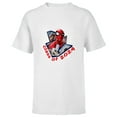 thumbnail image 1 of Marvel Spider-Man Super Hero Graduation Grad Class of 2024 - Short Sleeve T-Shirt for Kids - Customized-White, 1 of 5