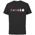 thumbnail image 1 of Marvel Spider-Man Super Heroes Toony Easter Eggs - Short Sleeve Cotton T-Shirt for Adults - Customized-Black, 1 of 5