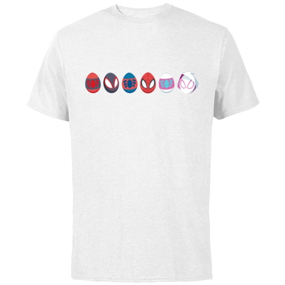 Marvel Spider-Man Super Heroes Toony Easter Eggs - Short Sleeve Cotton T-Shirt for Adults - Customized-White