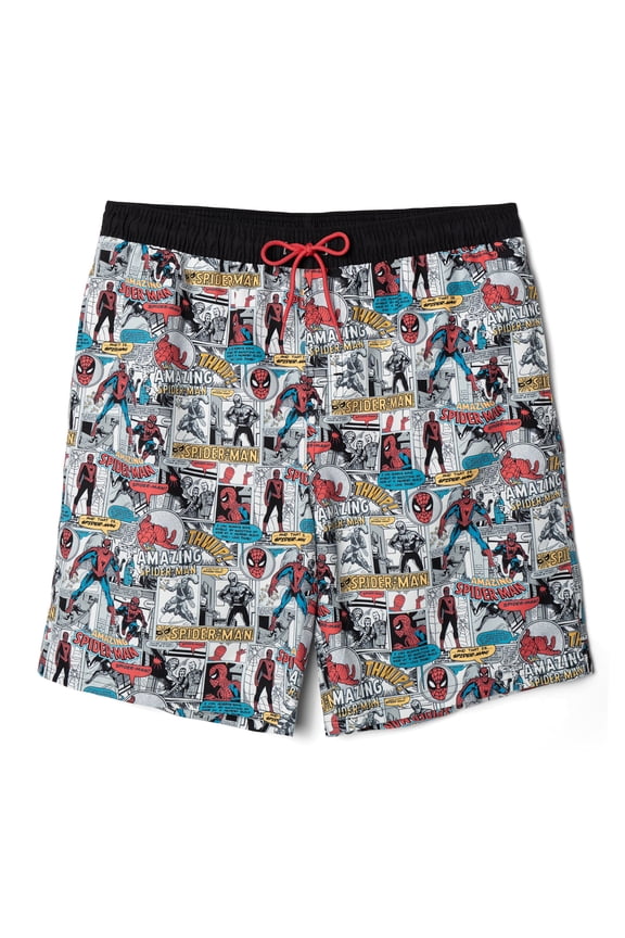 Spider-Man Swim Trunks Bathing Suit UPF 50+ Adult