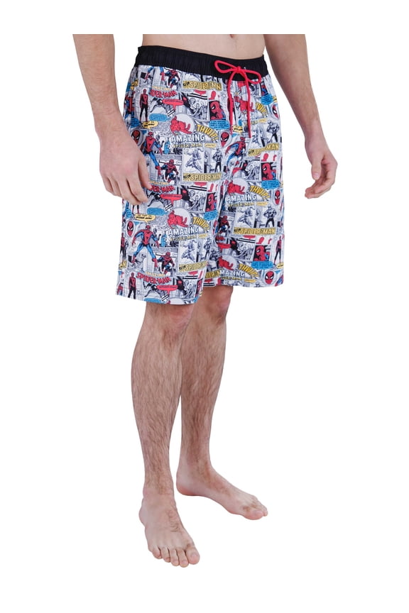 Spider-Man Swim Trunks Bathing Suit UPF 50+ Adult