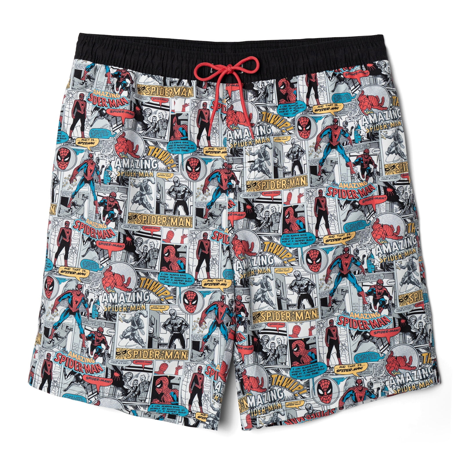 Marvel Spider-Man Swim Trunks Bathing Suit UPF 50+ Adult