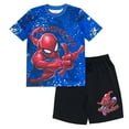 thumbnail image 1 of Marvel Spider-Man T-Shirt and Shorts Outfit Set Toddler to Big Kid, 1 of 5