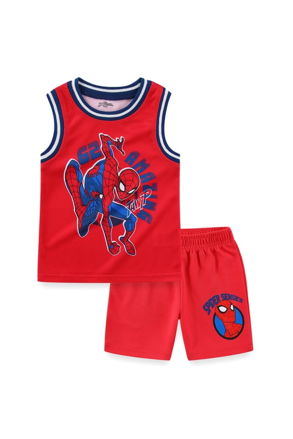 Spider-Man Tank Top and Short Set (Boys), 2 Piece Set, Sizes 2T-12