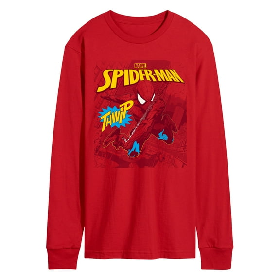 Marvel Spider-Man - Thwip Sound Effect - Men's Long Sleeve Graphic T-Shirt