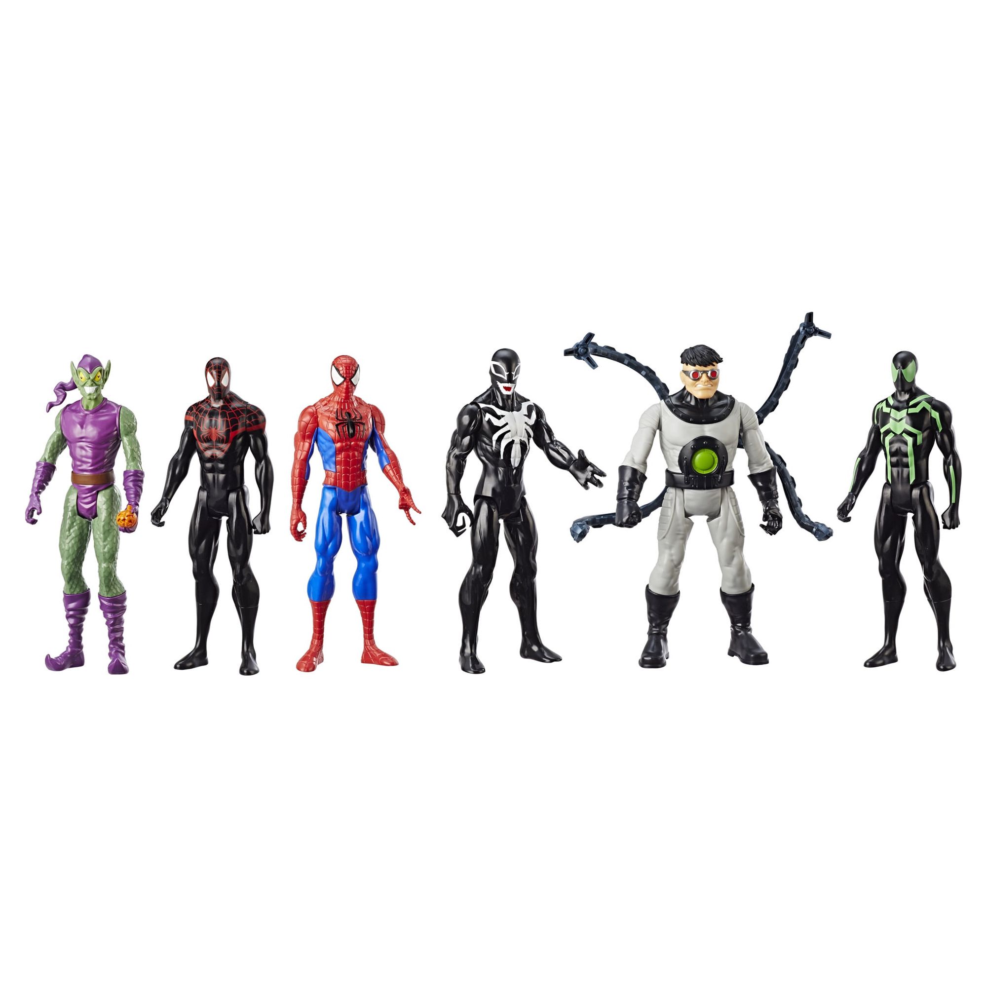 Marvel: Spider-Man Titan Hero Series Kids Toy Action Figure Set for Boys and Girls Ages 4 5 6 7 8 and Up, 6 Pieces - image 1 of 2