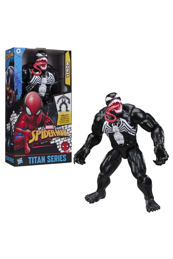 Marvel Spider-Man Titan Series Venom Deluxe Action Figure, 12, Ages 4+